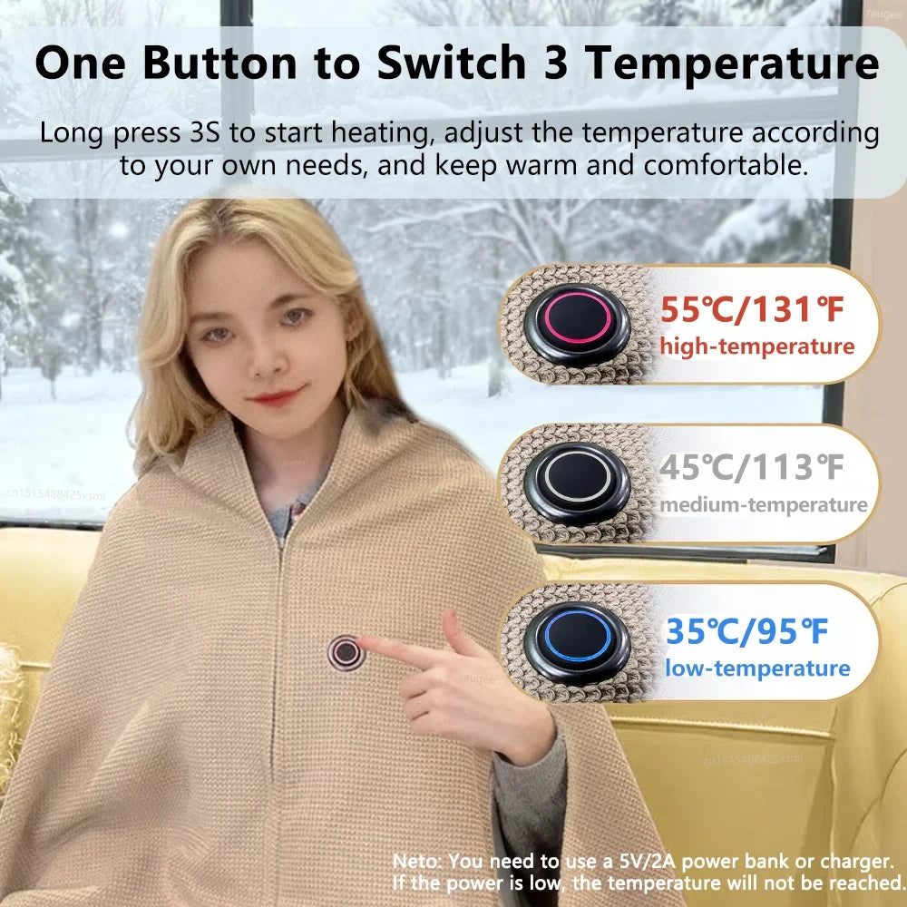 USB Heated Shawl