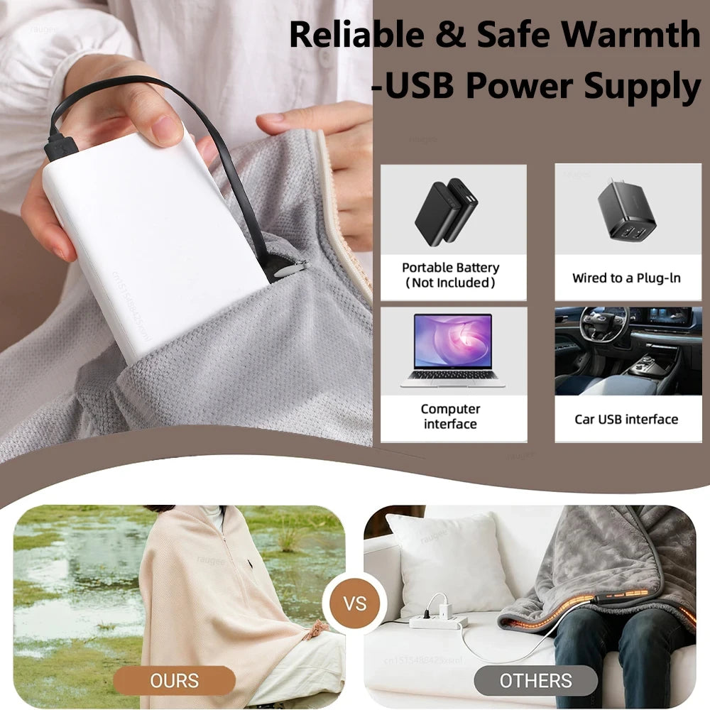 USB Heated Shawl