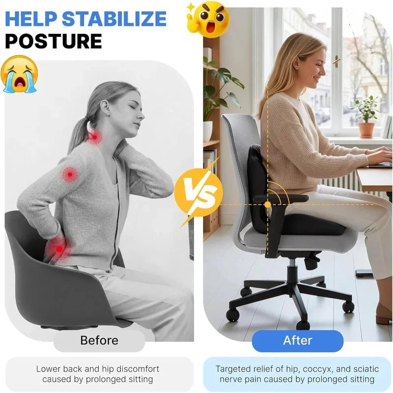 Ergonomic Memory Foam Cushion